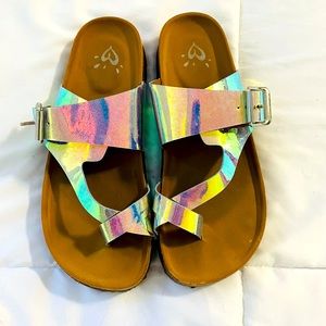 Justice Sandals girls, size 3